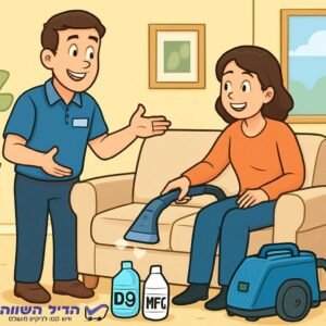 הדרכה עד הבית - 90 דקות של שפע ידע והתנסות בניקוי ריפודים ספות/שטיחים/מזרנים/רכבים